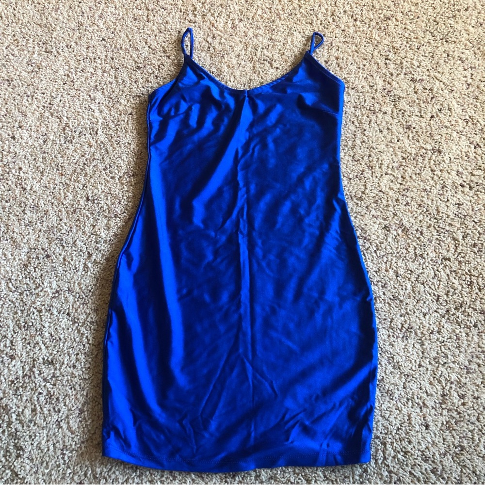 Women's Mindcode Royal Blue Bodycon Mini Dress